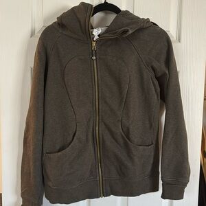 Lululemon scuba hoodie size 8 dark military green